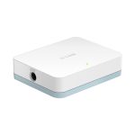 Imagen del switch D-Link DGS-1005D/E, no administrado, L2, con puertos Gigabit Ethernet 10/100/1000 Mbps, color negro, SKU DGS-1005D/E