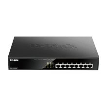 D-Link DGS-1008MP switch no administrado Gigabit Ethernet con PoE, 1U en color negro, SKU DGS-1008MP