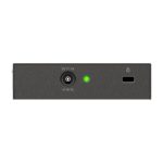 Switch no administrado D-Link DGS-105 con 5 puertos Gigabit Ethernet, modelo SKU DGS-105/E, color negro