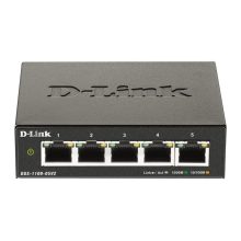 Imagen del switch gestionado L2 D-Link DGS-1100-05V2/E con Gigabit Ethernet (10/100/1000) en color negro, SKU: DGS-1100-05V2/E