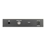 Switch gestionado D-Link DGS-1100-08V2 con puertos Gigabit Ethernet 10/100/1000 en color negro. SKU DGS-1100-08V2/E