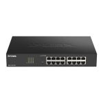 D-Link DGS-1100-16V2, switch gestionado L2 Gigabit Ethernet, 16 puertos, color negro, SKU DGS-1100-16V2/E