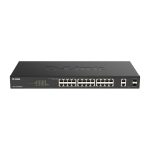 D-Link DGS-1100-26MPV2/E switch gestionado L2 con 26 puertos Gigabit Ethernet y Power over Ethernet, negro, SKU DGS-1100-26MPV2/E