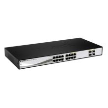Switch D-Link DGS-1210-16 Gestionado L2 con 16 Puertos Gigabit Ethernet 10/100/1000, color negro. SKU: DGS-1210-16/E