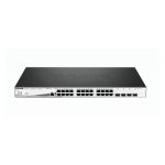 D-Link DGS-1210-28MP/E switch gestionado L2 con 28 puertos Gigabit Ethernet 10/100/1000, soporte PoE, color negro y gris