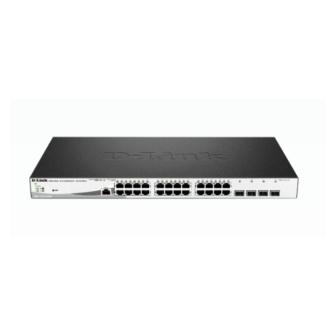 D-Link DGS-1210-28MP/E switch Gestionado L2 Gigabit Ethernet (10/100/1000) Energía sobre Ethernet (PoE) 1U Negro, Gris 2 D-Link DGS-1210-28MP/E switch Gestiónado L2 de alta eficiencia en redes