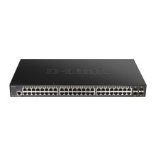 Switch D-Link DGS-1250-52XMP, gestión L3, PoE, 52 puertos, negro, SKU DGS-1250-52XMP/E