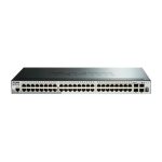 Imagen del switch gestionado D-Link DGS-1510-20/E con soporte L2/L3, puertos Gigabit Ethernet y 1U de tamaño en color gris. SKU: DGS-1510-20/E