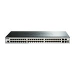 Imagen del switch gestionado D-Link DGS-1510-20/E con soporte L2/L3, puertos Gigabit Ethernet y 1U de tamaño en color gris. SKU: DGS-1510-20/E