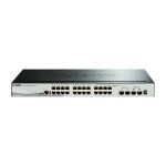 Imagen del switch D-Link DGS-1510-52XMP gestionado L3, con 48 puertos Gigabit Ethernet, características de energía sobre Ethernet (PoE) y SKU DGS-1510-52XMP/E