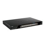 Imagen del Switch gestionado L3 Gigabit Ethernet D-Link DGS-1520-28MP/E con PoE, SKU DGS-1520-28MP/E, en color negro