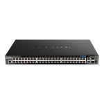 D-Link DGS-1520-52MP switch gestionado L3 Gigabit Ethernet, PoE, 1U, negro, SKU DGS-1520-52MP