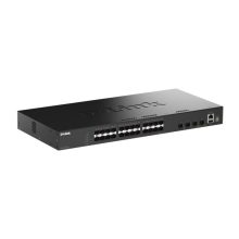 Imagen del switch D-Link DGS-1530-28S/E, gestionado L2 en color negro, con 28 puertos, SKU DGS-1530-28S/E