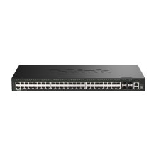 Switch gestionado D-Link DGS-1530-52/E L2 Gigabit Ethernet (10/100/1000) en negro con SKU DGS-1530-52/E, ideal para redes cableadas