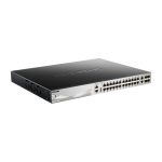 D-Link DGS-3130-30PS/E switch gestionado L3 con Gigabit Ethernet (10/100/1000) y energía sobre Ethernet (PoE) en color gris. SKU: DGS-3130-30PS/E
