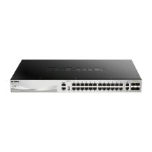 Switch gestionado D-Link DGS-3130-30TS/E L3 Gigabit Ethernet (10/100/1000) en color gris con 30 puertos, SKU: DGS-3130-30TS/E