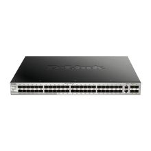 Imagen del Switch D-Link DGS-3130-54S/E gestionado L3 con 10G Ethernet, 54 puertos SFP y color gris. SKU DGS-3130-54S/E