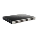 Imagen del Switch D-Link DGS-3130-54S/E gestionado L3 con 10G Ethernet, 54 puertos SFP y color gris. SKU DGS-3130-54S/E