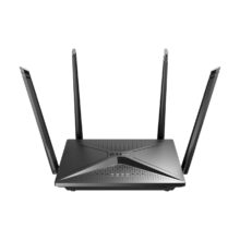 Imagen del router inalámbrico D-Link DIR-2150/EE con doble banda 2,4 GHz / 5 GHz, color negro