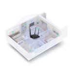 D-Link AC1200 router inalámbrico con Gigabit Ethernet, doble banda (2,4 GHz / 5 GHz) en color negro. Modelo SKU DIR-842V2