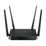 D-Link AC1200 router inalámbrico con Gigabit Ethernet, doble banda (2,4 GHz / 5 GHz) en color negro. Modelo SKU DIR-842V2