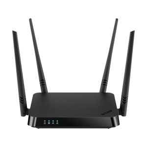D-Link AC1200 router inalámbrico con Gigabit Ethernet, doble banda (2,4 GHz / 5 GHz) en color negro. Modelo SKU DIR-842V2