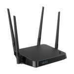 D-Link AC1200 router inalámbrico con Gigabit Ethernet, doble banda (2,4 GHz / 5 GHz) en color negro. Modelo SKU DIR-842V2