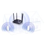 D-Link DIR-X1550 router inalámbrico Gigabit Ethernet doble banda 2.4 GHz y 5 GHz en color negro con SKU DIR-X1550