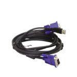 Cable KVM D-Link DKVM-CU negro de 1,8 metros, diseñado para conectar video, teclado y ratón, SKU DKVM-CU