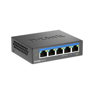 D-Link DMS-105 switch no administrado L2 2.5G Ethernet, soporte para velocidades de 100, 1000 y 2500 Mbps en color negro, SKU DMS-105/E