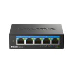 D-Link DMS-105 switch no administrado L2 2.5G Ethernet, soporte para velocidades de 100, 1000 y 2500 Mbps en color negro, SKU DMS-105/E