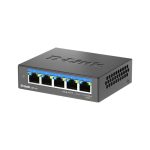 D-Link DMS-105 switch no administrado L2 2.5G Ethernet, soporte para velocidades de 100, 1000 y 2500 Mbps en color negro, SKU DMS-105/E