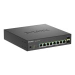 D-Link switch gestionado DMS-1250-10SPL con 10 puertos 2.5G Ethernet, soporte PoE, en color negro, SKU DMS-1250-10SPL/E