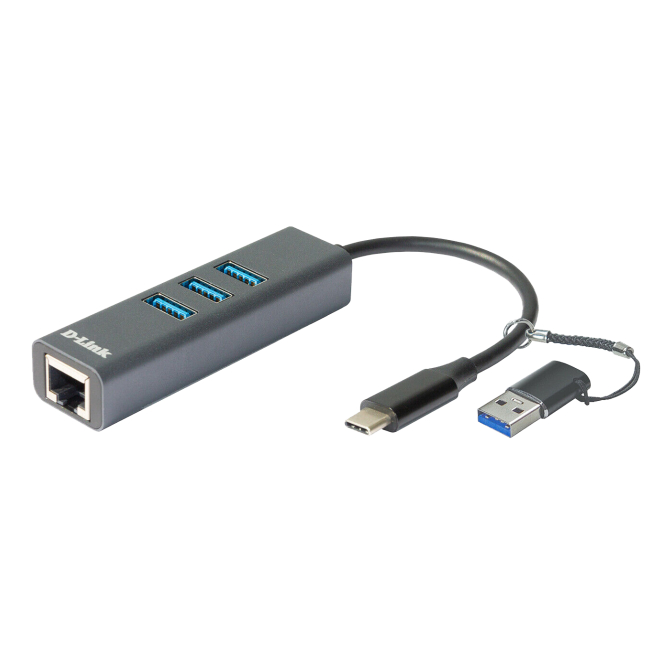 D-Link DUB-2332 base para portátil y replicador de puertos Alámbrico USB Tipo C Gris 2 D-Link DUB-2332 base para portátil y replicador de puertos Alámbrico USB Tipo C Gris lateral