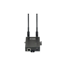 Imagen del router D-Link DWM-312 en color negro, destacando su conectividad avanzada y diseño moderno. SKU: DWM-312