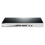 Imagen del D-Link DXS-1210-10TS, un switch gestionado L2/L3 10G Ethernet (100/1000/10000) de 1U en color negro y plata, SKU DXS-1210-10TS/E