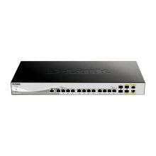 D-Link DXS-1210-16TC/E switch gestionado L2 con 16 puertos 10G Ethernet, color gris, SKU DXS-1210-16TC/E