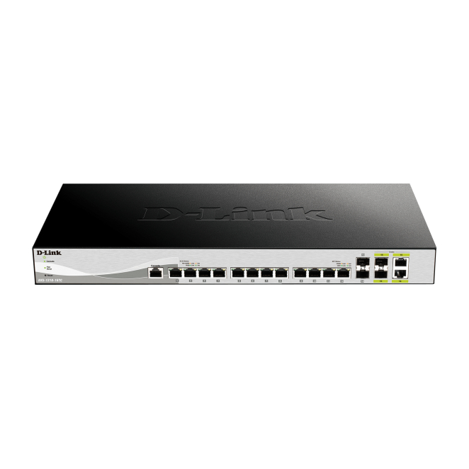 D-Link switch gestionado L2 10G Ethernet con 16 puertos D-Link DXS-1210-16TC/E switch gestionado L2 con 16 puertos 10G Ethernet, color gris, SKU DXS-1210-16TC/E