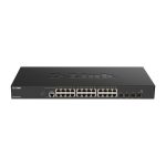 Imagen del switch D-Link DXS-1210-28T, gestión L2/L3, 10G Ethernet, 28 puertos, color negro, SKU DXS-1210-28T