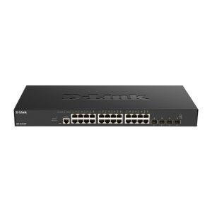 Imagen del switch D-Link DXS-1210-28T, gestión L2/L3, 10G Ethernet, 28 puertos, color negro, SKU DXS-1210-28T