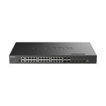 Switch gestionado D-Link DXS-3410-32XY con 32 puertos Fast Ethernet, L3 en color negro. SKU: DXS-3410-32XY