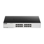 Imagen del D-Link GO-SW-16G, un switch no administrado L2 con 16 puertos Gigabit Ethernet en color negro, SKU GO-SW-16G/E