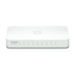 Imagen del switch no administrado D-Link GO-SW-8E/E con 8 puertos Fast Ethernet y color blanco