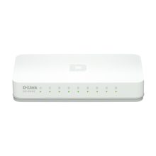 Imagen del switch no administrado D-Link GO-SW-8E/E con 8 puertos Fast Ethernet y color blanco
