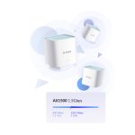 D-Link EAGLE PRO AI AX1500 dual-band Wi-Fi 6 router in white, supporting 2.4 GHz and 5 GHz, SKU M15-2