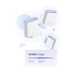 Router Wi-Fi 6 D-Link EAGLE PRO AI AX3200 con doble banda 2,4 GHz y 5 GHz en color blanco, SKU M32-3