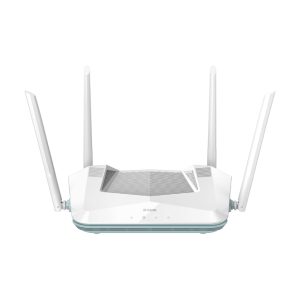 Router inalámbrico D-Link R32 de doble banda con frecuencias de 2,4 GHz y 5 GHz en color blanco, SKU R32/E
