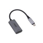 Imagen del cable Dahua Technology TC31H que conecta dispositivos USB Tipo C a HDMI Estándar, color gris, SKU TC31H