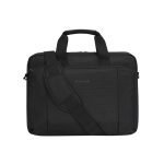 Imagen del maletín de poliéster negro modelo BG14PLBL3334 de Somedbramante1928, accesorio ideal para portátiles