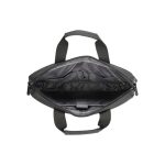 Imagen del maletín de poliéster negro modelo BG14PLBL3334 de Somedbramante1928, accesorio ideal para portátiles